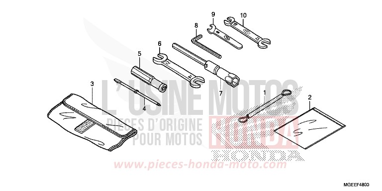 OUTIL de VFR1200F Méca TITANIUM BLADE METALLIC (YR316) 2015